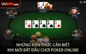 Những Kiến Thức Cần Biết Khi Mới Bắt Đầu Chơi Poker Online